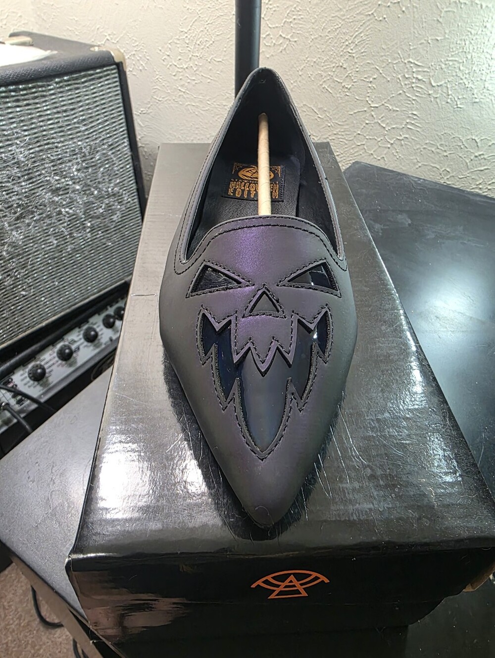 Strange Cvlt Dagger Scary Jack Reflective Flats Size 10